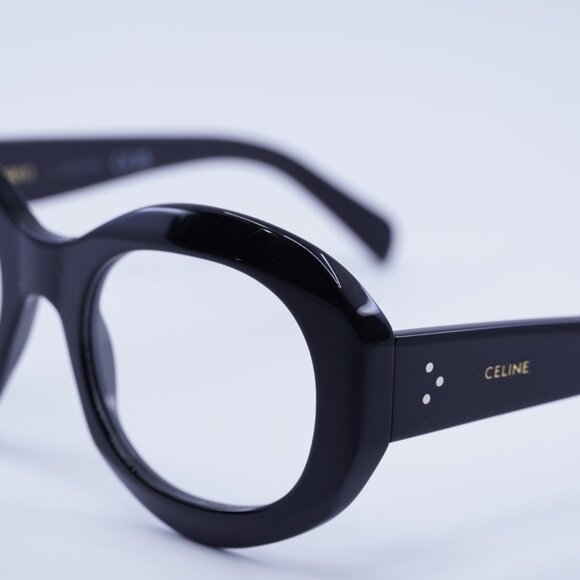 Celine CL50149I 001 Eyeglasses Black 53mm Round Frame - Picture 7 of 10
